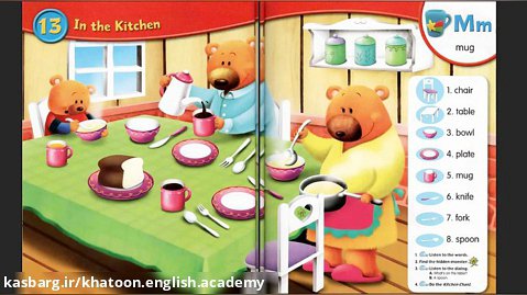 Young Children's Pictures Dictionary- Part 13 In the Kitchen