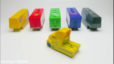 کارتون ماشین های رنگی : ماشین بازی : کلیپ ماشین بازی