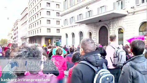 تظاهرات محکومیت خشونت ضد زنان در ایتالیا