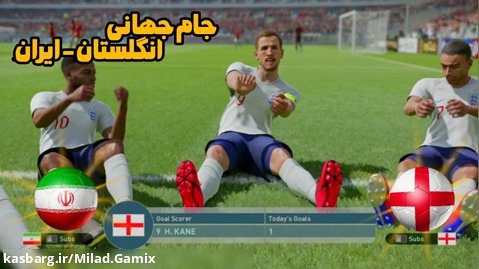 مسابقه جام جهانی ایران_انگلیس!!(در بازی PES)|کی میبره؟؟!!