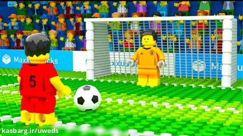 انیمیشن لگو - شکست پنالتی فوتبال لگو - جام جهانی فوتبال 2022