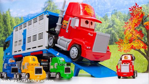 اسباب بازی - ماشین کانتینری آبی - اسباب بازی های کودکانه جدید