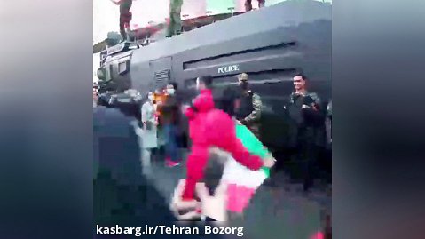 این زن ایرانی با پلیس ایران چه کرد!
