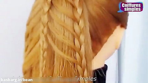 آموزش مدل مو برای مبتدیان - بافت دم اسبی برای موهای بلند