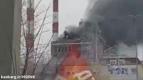 حادثه آتش سوزی در یکی از نیروگاه های حرارتی روسیه