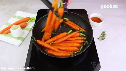 طرز تهیه خوراک هویج کاراملی شده بسیار ساده