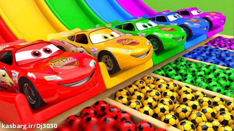 کارتون رنگ آمیزی ماشین های مک کویین - کارتون ماشین های رنگی