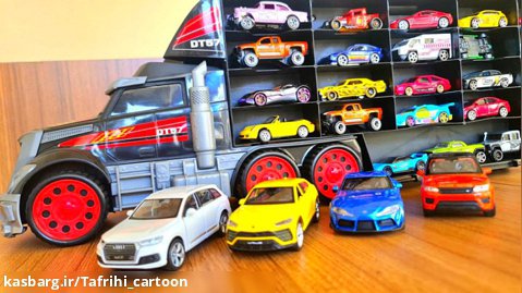 ماشین های اسباب بازی - ماشین های رنگی - کامیون هات رنگی