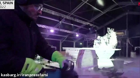 جشنواره زیبای مجسمه های یخی در مادرید