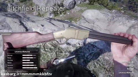 تست تفنگ های بازی red dead redemption 2
