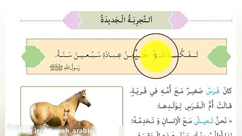 عربی هشتم، درس چهارم، بخش دوم، دکتر کاوه