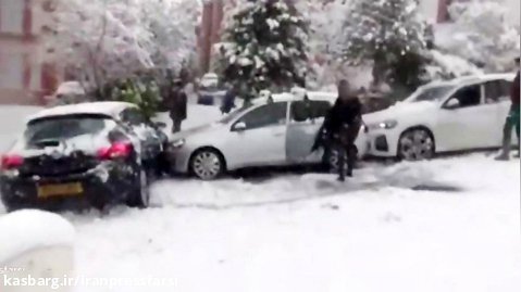 بریتانیا در برف و یخبندان گرفتار شد