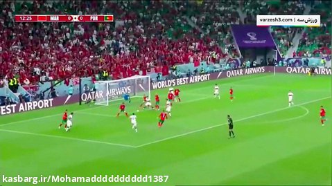 خلاصه بازی پرتغال ۰.    مراکش ۱ /  صعود مراکش به نیمه نهایی