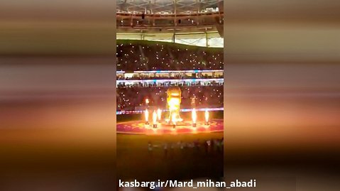 مراسم زیبای قطری ها برای بازی ایران_امریکا