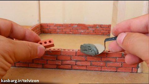ساخت ماکت یک خانه با آجرهای کوچیک  | (چرخ دنده کوچک 181)