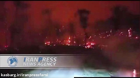 آتش سوزی جنگلی در  پاتاگونیا، آرژانتین