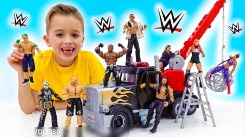 کارتون ولاد و نیکی : سرگرمی ولادی ونیکی ورزش کودکان و اسباب بازی های WWE