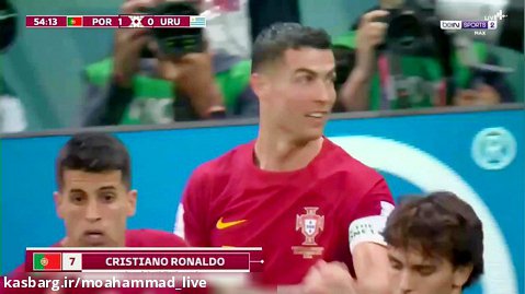 جام جهانی 2022 قطر/گل اول پرتغال به اروگوئه توسط کریستیانو رونالدو