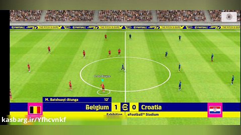 بازی بلژیک و کرواسی ئی فوتبال 23 موبایل جام جهانی