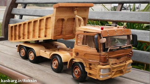 آموزش ساخت کامیون با چوب :: مینی ماشین چوبی :: اسباب بازی