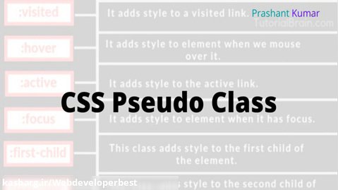 060-آموزش فرانت اند(front end)از مبتدی تا پیشرفته- pseudo class در css