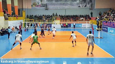 لیگ برتر والیبال ایران هفته 14 نیان الکترونیک مشهد 3-1 پاس گرگان