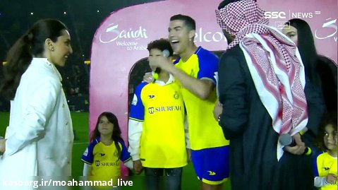 عربی حرف زدن رونالدو در مراسم معارفه اش در النصر