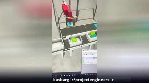 جا به جایی قطعات خط تولید با استفاده از ربات در factory