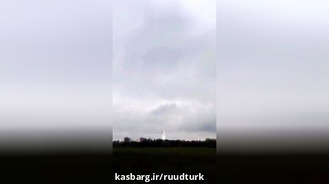 برخورد صاعقه به موشک روسی دقایقی پس از پرتاب