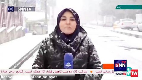 بارش شدید برف در تهران