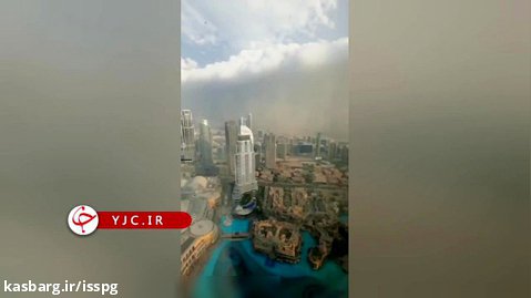 وقوع توفان شن در امارات   فیلم