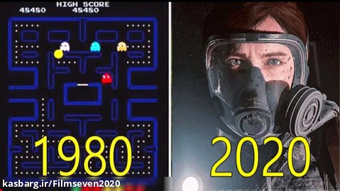 سير تکامل بازی ها از سال 1980 تا 2020