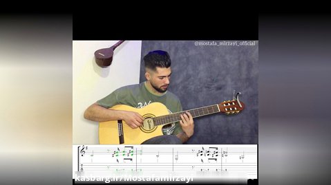 گیتار پلنگ صورتی the pink panther theme on guitar «مصطفی میرزایی»