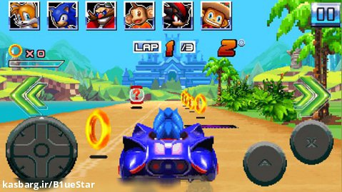 سونیک ریسینگ جاوا اما روی گوشی اندروید | Sonic Racing