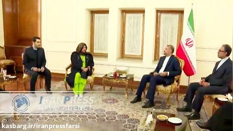 دیدار وزیر امور خارجه کشورمان با شماری از میهمانان کنگره زنان تأثیرگذار در تهران