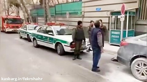 اولین ویدیو از حمله مسلحانه به سفارت باکو در تهران
