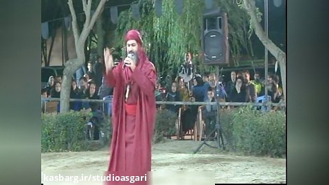 اجرای نقش منقذ درتعزیه شهادت حضرت علی اکبر از محمد غزال و نوازندگی امیر فضائلی
