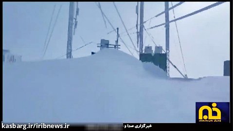 ارتفاع عجیب برف در کرمانشاه