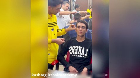 متعادل سازی چهره:آموزشگاه آرایشگری مردانه سرای نمونه تحریش