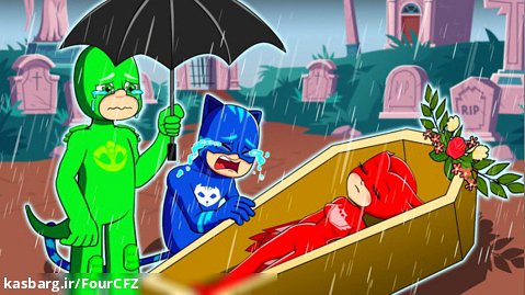انیمیشن ابر قهرمانان | پی جی ماسک در مقابل زامبی | گروه شب نقاب جدید