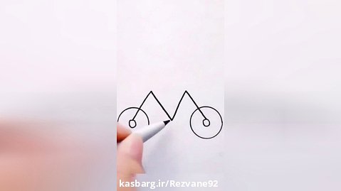 آموزش نقاشی دوچرخه