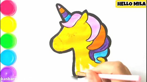 نقاشی اسب یالدار / آموزش نقاشی کودکان / نقاشی برای کودکان