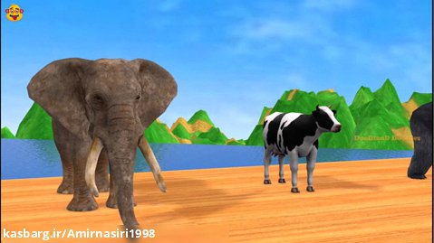 بازی جدید حیوانات وحشی | عبور از مانع فیل گوریل دایناسور | سرگرمی کودک