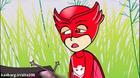 نبرد برای نجات گوریل | کت بوی گروه شب نقاب | انیمیشن قهرمانان ماسک