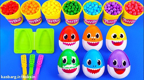 تخم مرغ شانسی های سرگرم کننده :: خمیرهای رنگی و کودکانه