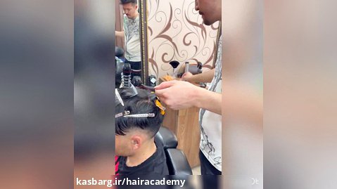 آموزش فر کردن:آموزشگاه آرایشگری مردانه سرای نمونه تجریش