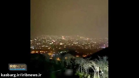 چهارشنبه سوری تهران از نمای ارتفاعات توچال