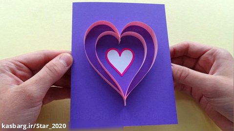 آموزش اوریگامی - ساخت کارت پستال - هدیه کاغذی خود را بسازید