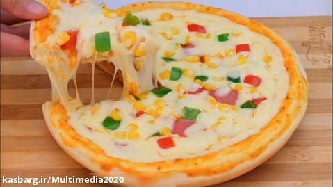 آموزش آشپزی _ روشی آسان برای تهیه پیتزا تفلون خانگی
