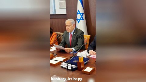 ویدیو / لرزش عجیب دست های نتانیاهو در جلسه هیات دولت